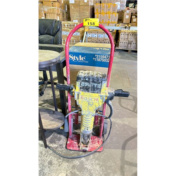 BOSCH BRUTE CONCRETE HAMMER WITH DOLLY AND ATTACHMENTS