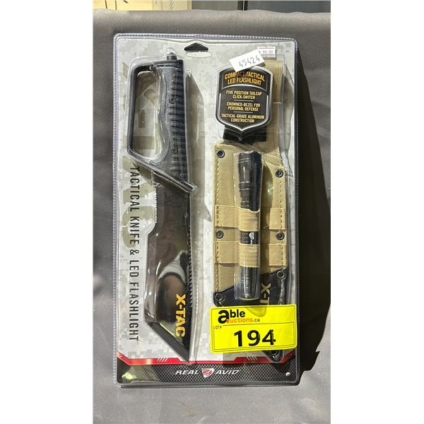 TACTICAL KNIFE AND LED FLASHLIGHT