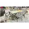 Image 1 : OUT DOOR PATIO DINING TABLE WITH 6 CHAIRS