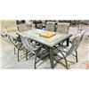 Image 2 : OUT DOOR PATIO DINING TABLE WITH 6 CHAIRS