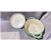 Image 3 : WOLFGANG PUCK CAST IRON AND ENAMEL LIDDED DUTCH OVEN POT