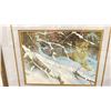 Image 2 : ROBERT BATEMAN "COUGAR IN THE SNOW" PRINT APPROX. 17 1/4" X 15" FRAMED