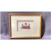 Image 1 : NORVAL MORRISSEAU "LOON FAMILY" PRINT APPROX. 17 1/4" X 13 1/4" FRAMED