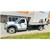 Image 1 : *R* 2013 FORD F450, FLAT DECK, WHITE, VIN 1FDUF4GYXDEB26714,