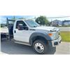 Image 3 : *R* 2013 FORD F450, FLAT DECK, WHITE, VIN 1FDUF4GYXDEB26714,