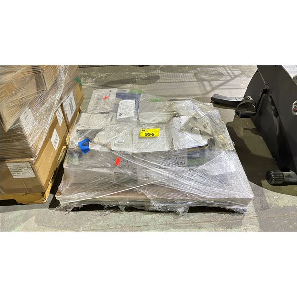 PALLET OF ASSORTED NAILS, STAPLES AND MORE
