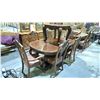Image 2 : WOODEN DINING TABLE WITH 6 DINING CHAIRS, AND WOODEN COFFEE TABLE