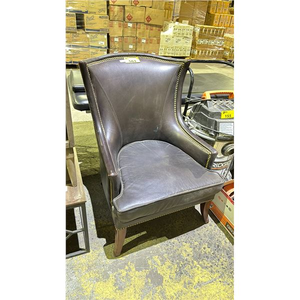 LEATHER ACCENT CHAIR