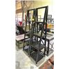 Image 3 : 2 WOODEN 4 TIER SHELVES *SOME DAMAGE*