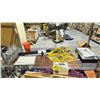 Image 2 : RACK OF ASSORTED ITEMS INCLUDING; ROPE, BAKING PANS, ROLLING PINS AND MORE *RACK NOT INCLUDED*