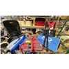 Image 3 : SHELF LOT OF LIFE VESTS, FOLDING CAR, HEATED CHAIR COVER AND MORE