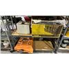 Image 3 : RACK OF ASSORTED ITEMS INCLUDING; PRACTICE TARGET, MUGS, GLASSES, CANDLE HOLDER AND MORE *RACK
