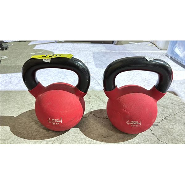 2- 35 POUND KETTLE BELLS