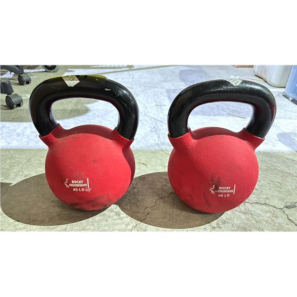 2- 45 POUND KETTLE BELLS