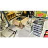 Image 1 : LOT OF ASSORTED ITEMS INCLUDING; BIKE RACK, 5 DRAWER PLASTIC ORGANISER, AND MORE