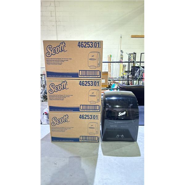 4- SCOTT PAPER TOWEL DISPENSERS