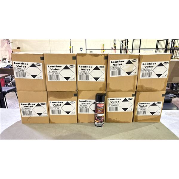 10 CASES CARPLAN LEATHER CLEANER AND CONDITIONER LUXURIOUS LEATHER AROMA 400ML