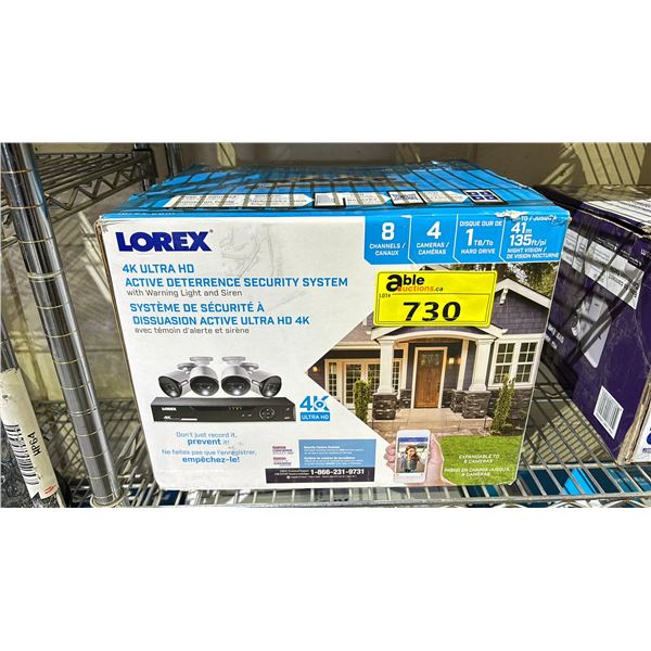 LOREX 4K ULTRA HD ACTIVE DETERRENCE SECURITY SYSTEM