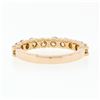 Image 7 : 14k Rose Gold 1.15 ctw 10 Round Brilliant Diamond Classic Wedding Band Stack Rin