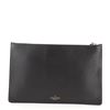 Image 2 : Valentino VLTN Zip Clutch Printed Leather Black