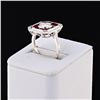 Image 3 : 1.01 ctw Diamond and 2.11 ctw Ruby Platinum Ring (1.48 ctw Diamonds)