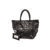 Image 1 : Balenciaga Black Lambskin Leather Velo Tote Bag