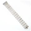 Image 4 : 18k White Gold 6.65 ctw 6 Row Diamond by the Yard Wide Flexible Statement Bracel
