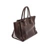 Image 4 : Prada Brown Nero Glace Calf Leather Double Tote Bag