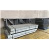 Image 2 : 14 BAYS GALVANIZED INDUSTRIAL PALLET RACKING (15) UPRIGHTS 16FT X 4FT, (60) SIDE BEAMS 102" X 5.5"