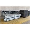 Image 2 : 14 BAYS GALVANIZED INDUSTRIAL PALLET RACKING (15) UPRIGHTS 16FT X 4FT, (60) SIDE BEAMS