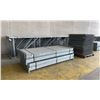 Image 2 : 14 BAYS GALVANIZED INDUSTRIAL PALLET RACKING (15) UPRIGHTS 16FT X 4FT, (60) SIDE BEAMS