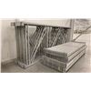 Image 3 : 11 BAYS GREY INDUSTRIAL PALLET RACKING (12) UPRIGHTS 16FT X 6FT AND (60) SIDE BEAMS