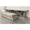 Image 2 : 14 BAYS GREY INDUSTRIAL PALLET RACKING (15) UPRIGHTS 16FT X 4FT AND (60) SIDE BEAMS
