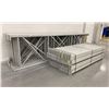 Image 3 : 14 BAYS GREY INDUSTRIAL PALLET RACKING (15) UPRIGHTS 16FT X 4FT AND (60) SIDE BEAMS