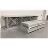 Image 2 : 14 BAYS GREY INDUSTRIAL PALLET RACKING (15) UPRIGHTS 16FT X 4FT AND (60) SIDE BEAMS