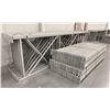 Image 4 : 14 BAYS GREY INDUSTRIAL PALLET RACKING (15) UPRIGHTS 16FT X 4FT AND (60) SIDE BEAMS