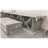 Image 3 : 14 BAYS GREY INDUSTRIAL PALLET RACKING (15) UPRIGHTS 16FT X 4FT AND (60) SIDE BEAMS