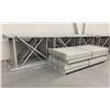 Image 2 : 14 BAYS GREY INDUSTRIAL PALLET RACKING (15) UPRIGHTS 16FT X 4FT AND (60) SIDE BEAMS