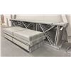 Image 3 : 14 BAYS GREY INDUSTRIAL PALLET RACKING (15) UPRIGHTS 16FT X 4FT AND (60) SIDE BEAMS