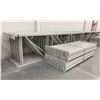 Image 2 : 14 BAYS GREY INDUSTRIAL PALLET RACKING (15) UPRIGHTS 16FT X 4FT AND (60) SIDE BEAMS