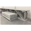 Image 3 : 14 BAYS GREY INDUSTRIAL PALLET RACKING (15) UPRIGHTS 16FT X 4FT AND (60) SIDE BEAMS
