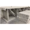 Image 5 : 14 BAYS GREY INDUSTRIAL PALLET RACKING (15) UPRIGHTS 16FT X 4FT AND (60) SIDE BEAMS