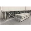 Image 2 : 14 BAYS GREY INDUSTRIAL PALLET RACKING (15) UPRIGHTS 16FT X 4FT AND (60) SIDE BEAMS