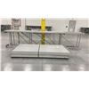 Image 1 : 4 BAYS GREY INDUSTRIAL PALLET RACKING (5) UPRIGHTS (2) 16FT/ (3) 12FT X 3.5FT AND (30) SIDE BEAMS