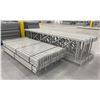 Image 2 : 11 BAYS GREY INDUSTRIAL PALLET RACKING (12) UPRIGHTS 144" X 34" AND (60) SIDE BEAMS