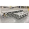 Image 2 : 10 BAYS GREY INDUSTRIAL PALLET RACKING (11) UPRIGHTS 192" X 28" AND (60) SIDE BEAMS
