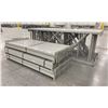 Image 3 : 16 BAYS GREY INDUSTRIAL PALLET RACKING (17) UPRIGHTS 12FT X 4FT AND (90) SIDE BEAMS