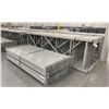 Image 2 : 14 BAYS GREY INDUSTRIAL PALLET RACKING (15) UPRIGHTS 144" X 42" AND (60) SIDE BEAMS