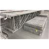 Image 3 : 12 BAYS GREY INDUSTRIAL PALLET RACKING (13) UPRIGHTS 144" X 42" AND (60) SIDE BEAMS