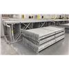 Image 3 : 13 BAYS GREY INDUSTRIAL PALLET RACKING (14) UPRIGHTS 144" X 42" AND (90) SIDE BEAMS